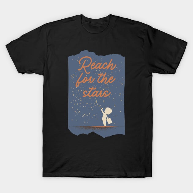 Retro Reach for the stars T-Shirt by PositiveMindTee